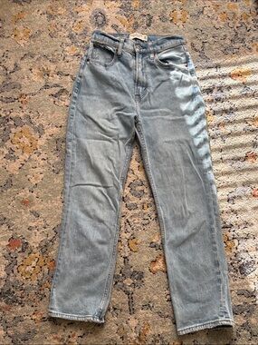 Abercrombie & Fitch Light Blue Straight Leg Jeans